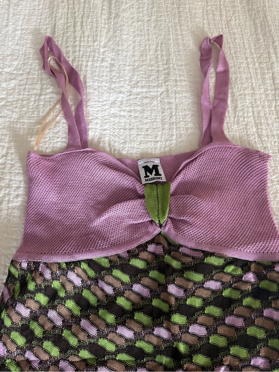Missoni Dresses & Skirts - Missoni Lilac Geometric Knit Mini Dress IT 38